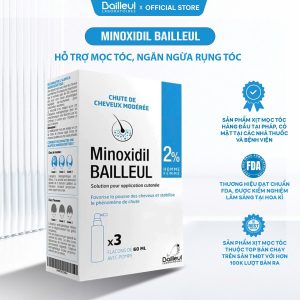 Xịt Mọc Tóc Minoxidil Bailleul Laboratoires 2%, 5% Nhập Khẩu Pháp, Kích Thích Mọc Tóc Và Giảm Rụng Tóc
