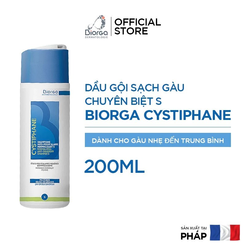 Dầu gội Ngăn rụng tóc Bailleu Cystiphane Shampooing Antichute 200ml